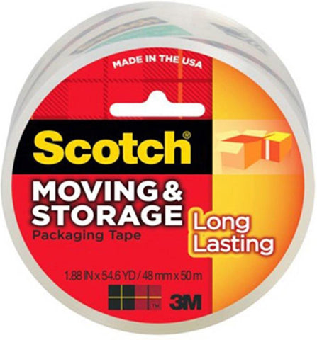 SCOTCH - Long Lasting Moving & Storage Packaging Tape 1.88" x 54.6 Yard