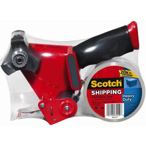 SCOTCH - Heavy Duty Shipping Packaging Tape with Dispenser 1.88" x 54.6 yd