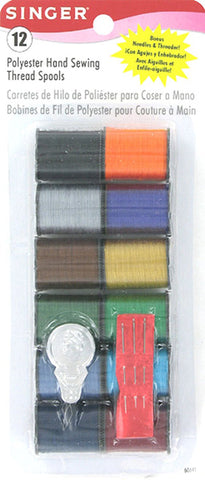 SINGER - Polyester Dark Hand Thread, Assorted Colors