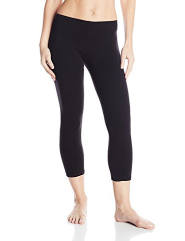 NO NONSENSE - Women's Cotton Capri Legging Small Black