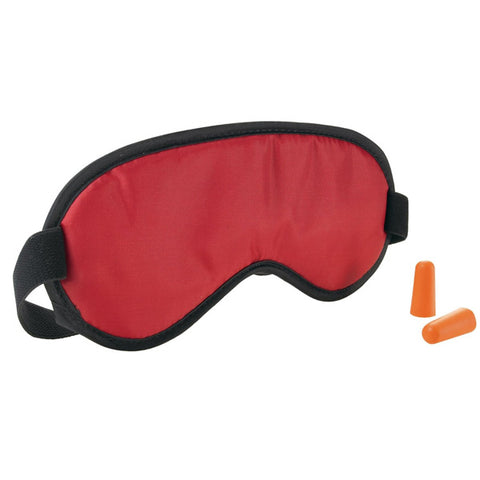 TRAVEL SMART - Eye Shade and Earplug Set Red