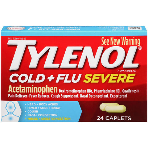 J&J - Tylenol Cold and Flu Severe Caplets