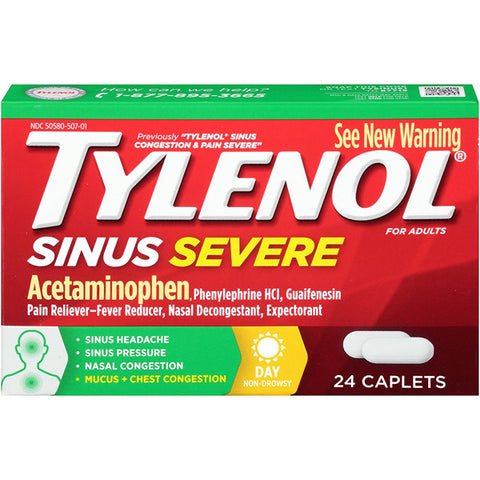 J&J - Tylenol Sinus Congestion and Pain Severe Daytime