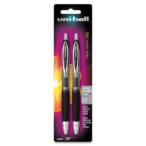 UNI-BALL - 207 Retractable Rollerball Gel Pens Black