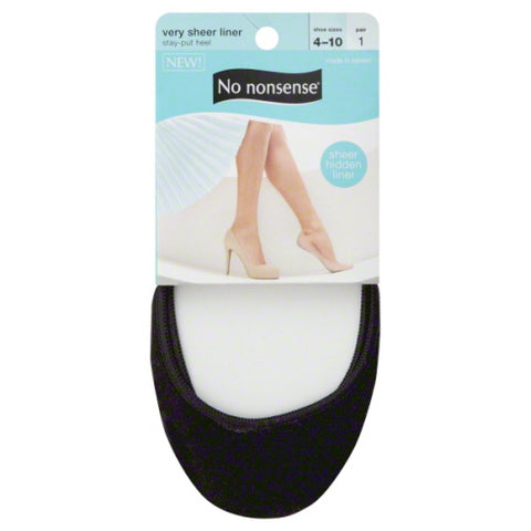 NO NONSENSE - Very Sheer  Shoe Liner Socks Black