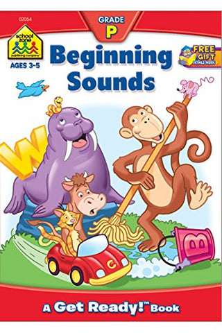 SCHOOL ZONE - Beginning Sounds Get Ready Books