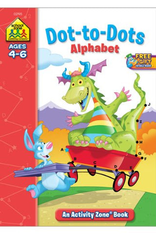 SCHOOL ZONE - Dot-to-Dots Alphabet Activity Zone Workbook