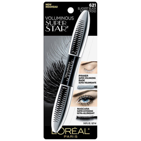 L'OREAL - Voluminous Superstar Mascara 621 Blackest Black