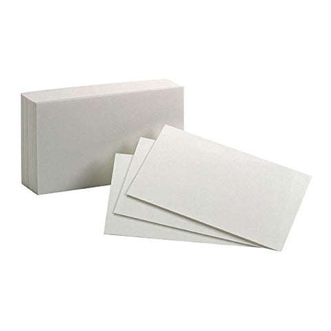 OXFORD - Index Cards 3 x 5 Inch Blank