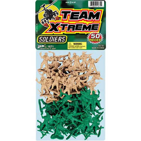 JA-RU - Team Xtreme Soldiers Plastic Army Men Set