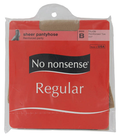 NO NONSENSE - Regular Pantyhose Reinforced Toe Nude Size B