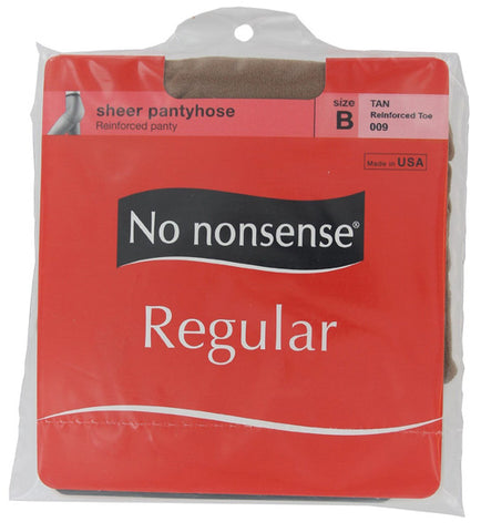 NO NONSENSE - Regular Pantyhose Reinforced Toe Tan Size B