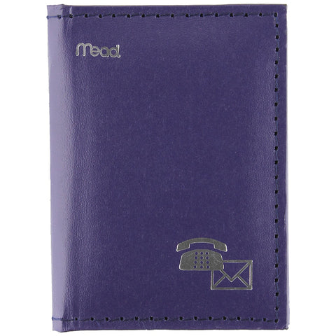 MEAD - Mini Telephone Address Book Vinyl Padded 4" x 3"