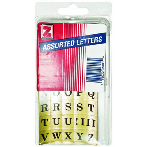 ADVANTUS - Self Adhesive Assorted Letters 1/2" x 5/8" Black/Gold