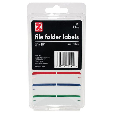 ADVANTUS - Self Adhesive File Folder Labels 9/16" x 2-3/4"