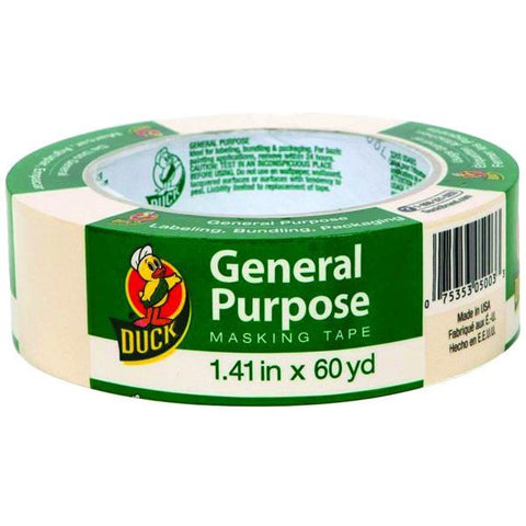 DUCK - General Purpose Masking Tape Single Roll Beige