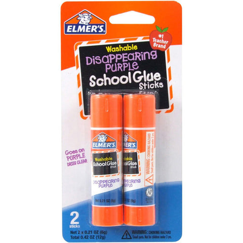 ELMER'S - Disappearing Purple School Glue Sticks