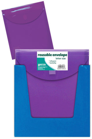 BETTER OFFICE - Letter Size Top Loaded Reusable Envelope