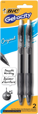 BIC - Velocity Gel Retractable Pen Medium Point Black