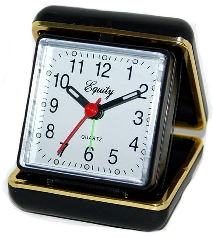 EQUITY BY LA CROSSE - Folding Travel Quartz Alarm Clock 20080