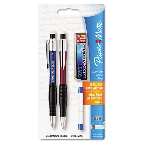 PAPER MATE - Comfort Mate Ultra 0.7mm Mechanical Pencil Starter Set Assorted