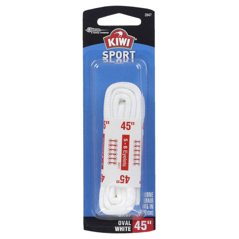 KIWI - White Oval Athletic Shoe Lace 45"