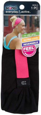 SCUNCI - Everyday & Active No-Slip Grip Reversible Headband