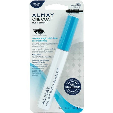 ALMAY - One Coat Multi-Benefit Waterproof Mascara Blackest Black