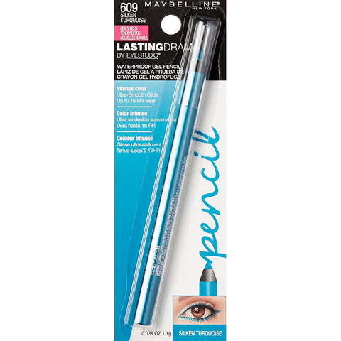 MAYBELLINE - Eye Studio Lasting Drama Waterproof Gel Pencil Silken Turquoise