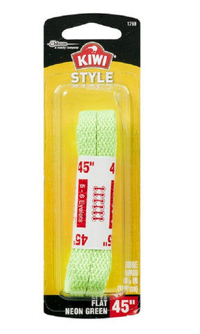 KIWI - Style Flat Neon Green 45" Laces