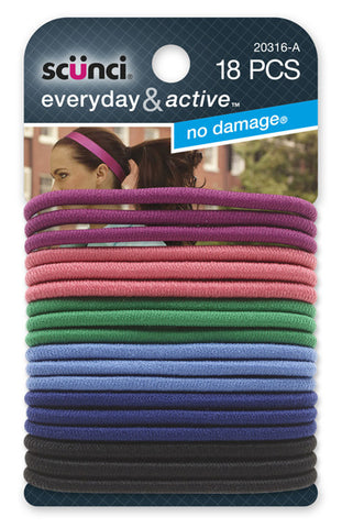 SCUNCI - Everyday and Active No Damage Hair Elastics