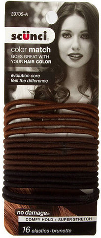 SCUNCI - No Damage Brunette Elastics