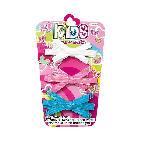 SHALOM - Kids Bundle O' Braids Ribbon Bow Barrettes