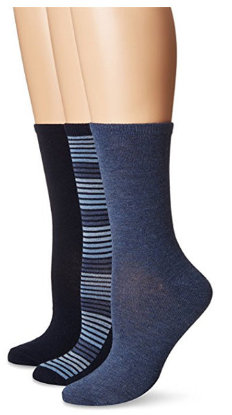 NO NONSENSE - Women's Striped Flat Knit Crew Sock - 3 Pair – Vitamin Grocer  Canada