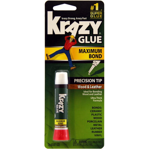 KRAZY GLUE - Maximum Bond Wood & Leather Super Glue