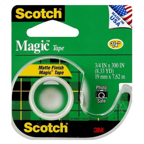 SCOTCH - Magic Tape with Plastic Dispenser