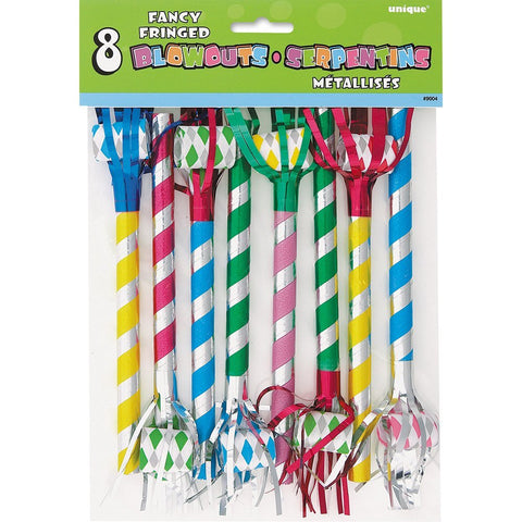 UNIQUE - Fancy Fringed Party Blowers