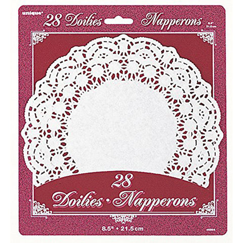 UNIQUE - 8.5" White Paper Doilies