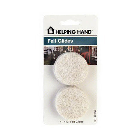 HELPING HAND - Ivory Felt Glides 1.75"