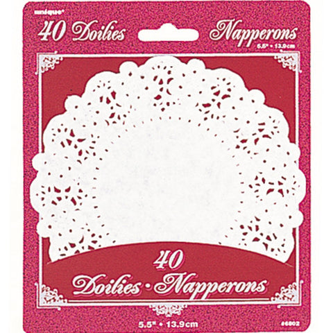 UNIQUE - 5.5" White Paper Doilies