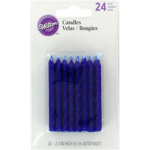 WILTON - Birthday Candles, 2.5-Inch, Blue