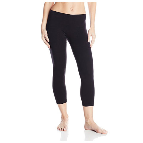 NO NONSENSE - Women's Cotton Capri Legging Black X-Large