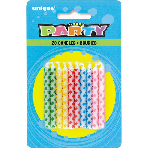 UNIQUE - Diamond Dot Birthday Candles