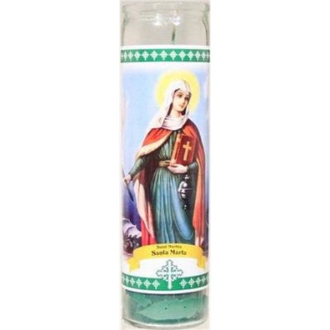 STAR CANDLE - Religious Candle, Saint Martha