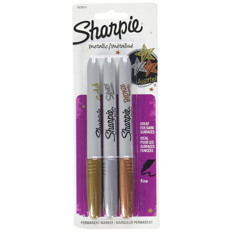 SHARPIE - Fine Point Metallic Permanent Marker Assorted