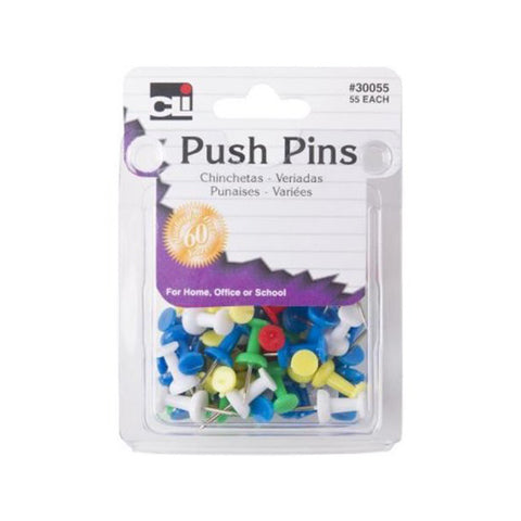 CLI - Push Pins Assorted Colors