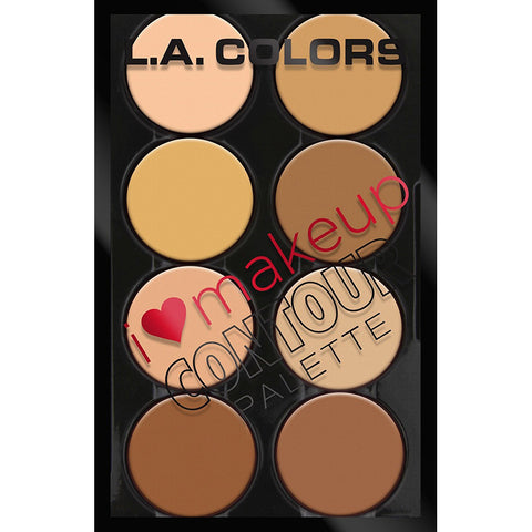 L.A. COLORS - I Heart Makeup Contour Palette Medium to Dark