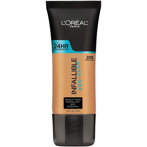 L'OREAL - Infallible Pro-Glow Foundation, Caramel Beige