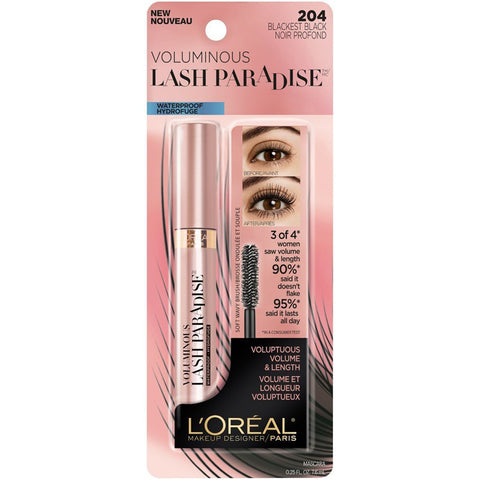 L'OREAL - Voluminous Lash Paradise Washable Mascara, Blackest Black