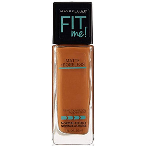 MAYBELLINE - Fit Me Matte + Poreless Liquid Foundation Makeup, Deep Golden Shade